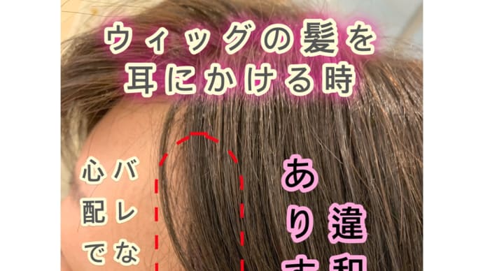 ウィッグの大切な部分