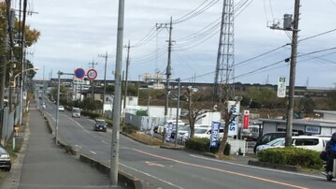 自転車で