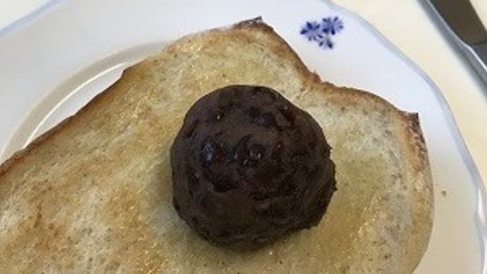 冷凍あんこ玉であんこトースト!
