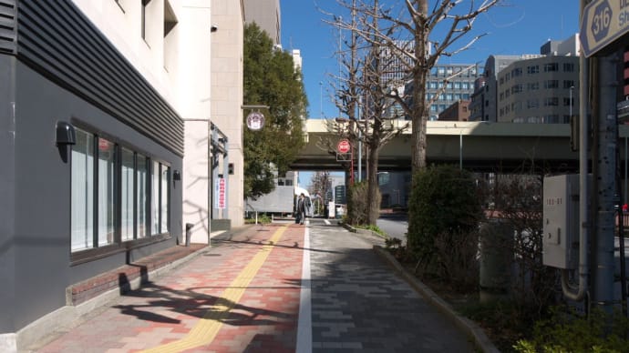 2月の東銀座:昭和通り・新京橋交差点から京橋宝町交差点前へ PART1