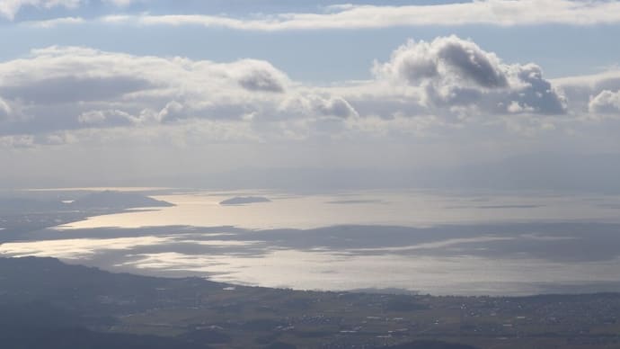 湖北（２０）伊吹山頂付近から琵琶湖の眺め
