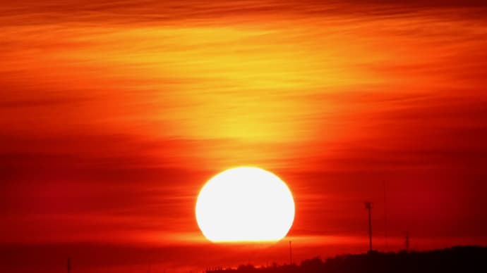 夕暮れ・白神岬から眺望2021年4月26日