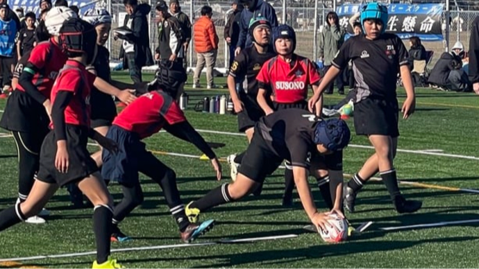 かるがも会と逗子葉山ラグビースクール6年生ヒーローズカップに出場