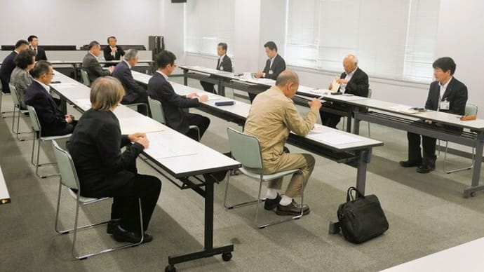 定例課長会議&県道上生坂信濃松川停車場線及び県道宇留賀池田線整備促進要望、同整備促進期成同盟会総会&上生坂上空からの風景