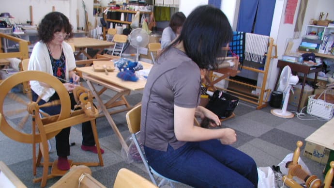 TCC・竹島クラフトセンター、楽しい手織りと手紡ぎ。