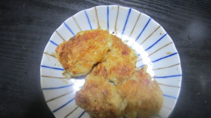 エノキと豆腐のふわふわ焼き