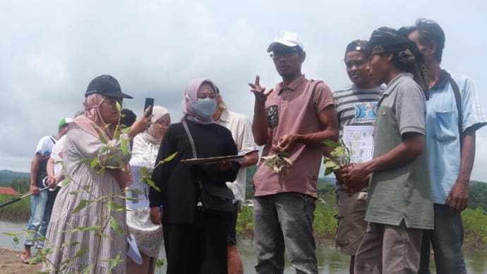 マングローブの調査とエコシステム知識研修 in Lombok