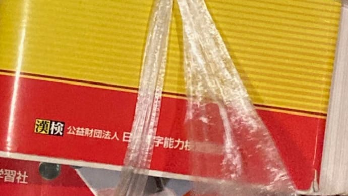 12/7 漢検の問題集などなど ムスメっちの身の回り整理が済んでいた…
