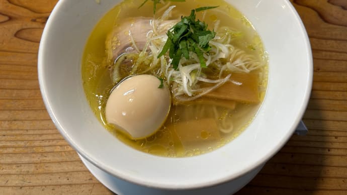 【栃木 栃木駅】 麺蔵あつお「鶏塩(870円)+味付け玉子(150円)」