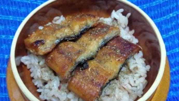 【06/26昼食】三重県産鰻蒲焼き鰻丼、二日目は真ん中部分ね：D