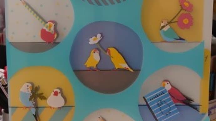インコのクリアファイル
