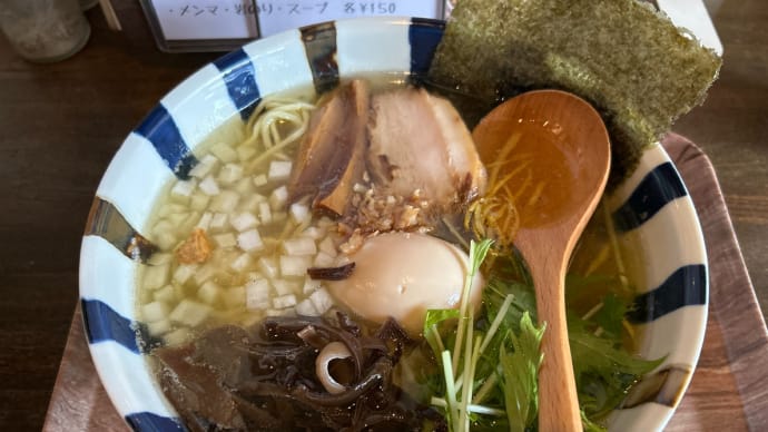 【亀有】 宵処DINING 頂家「鶏と魚介のらぁ〜麺(880円)+味玉(100円)」