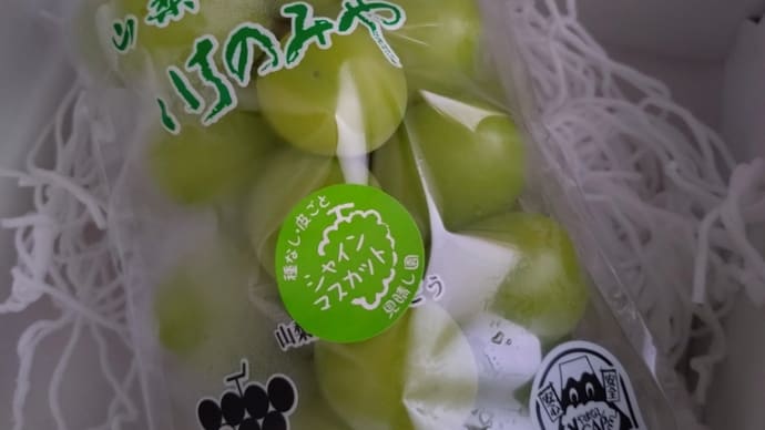 山梨のシャインマスカット💚💚