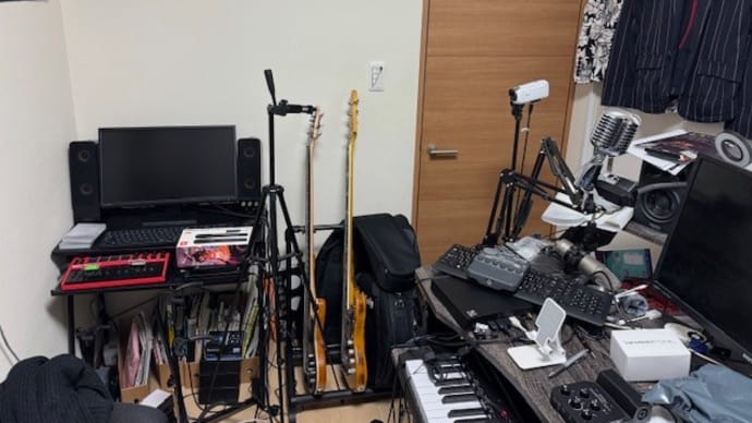 今の音楽部屋のドア側 k-hashii-japan 2024年11月27日