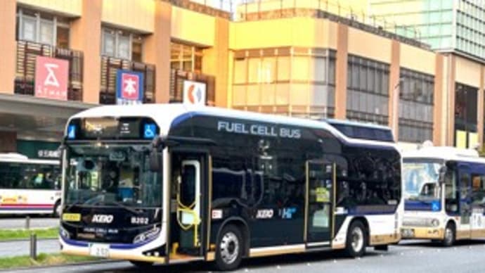 京王バスの燃料電池バス「トヨタ・SORA」