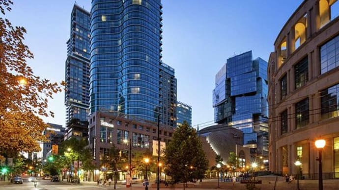 バンクーバーの新しいヒルトンホテル Hilton Vancover Downtown