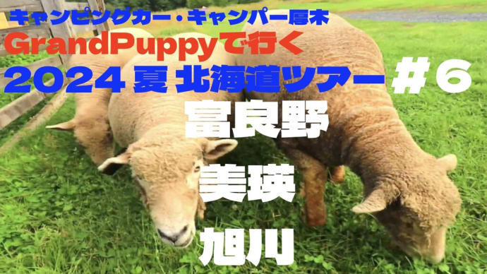キャンパー厚木 Grand Puppy 8月の北海道車中泊旅 #6 富良野・美瑛・旭川の巻。
