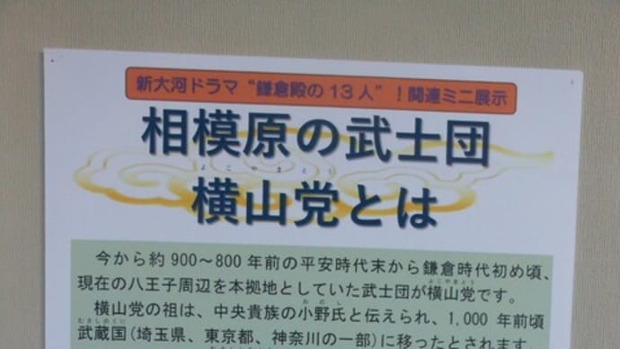 和田義盛の妻は横山党の当首 横山時重の娘
