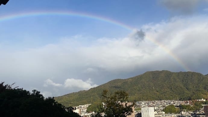 虹が見えた🌈