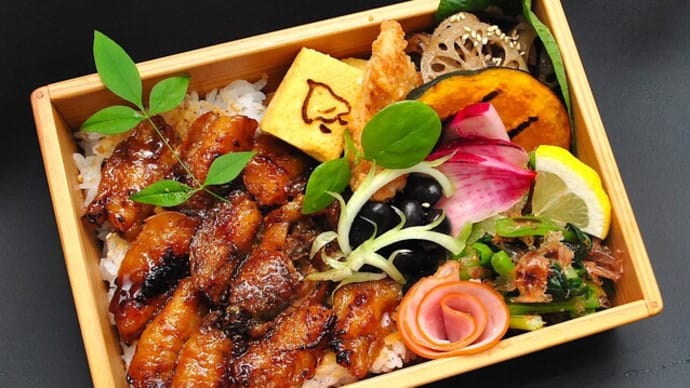 鰻重風アジの蒲焼き弁当♪