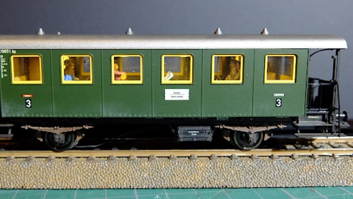 ローカル線用客車　LC （メルクリン26559）の車内照明の設置加工