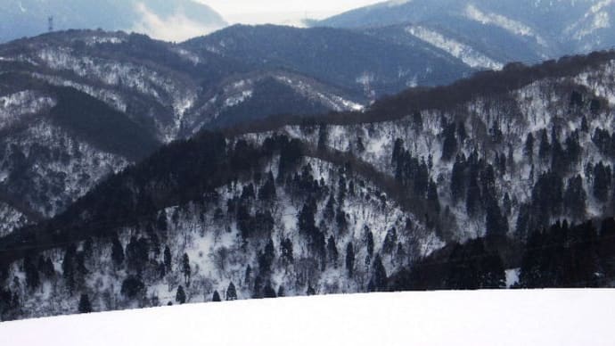 2022年2月2日(水)　[高島]乗鞍岳へも今年もスノーシュー。今回は雪が深く山頂へ至らず!!