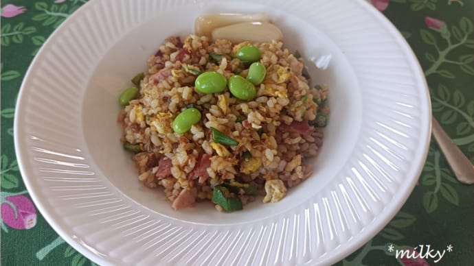 めちゃウマです!納豆+おかか炒飯