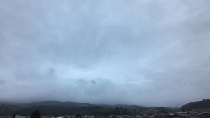 花輪線の一番電車の空