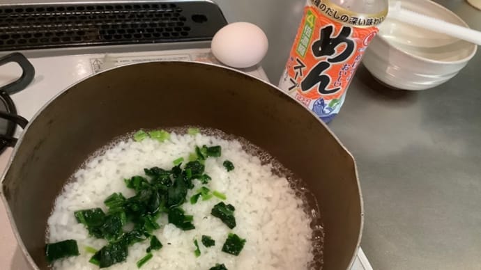 ネギトロ丼(^^)おじや?