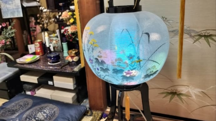 初盆の準備をします