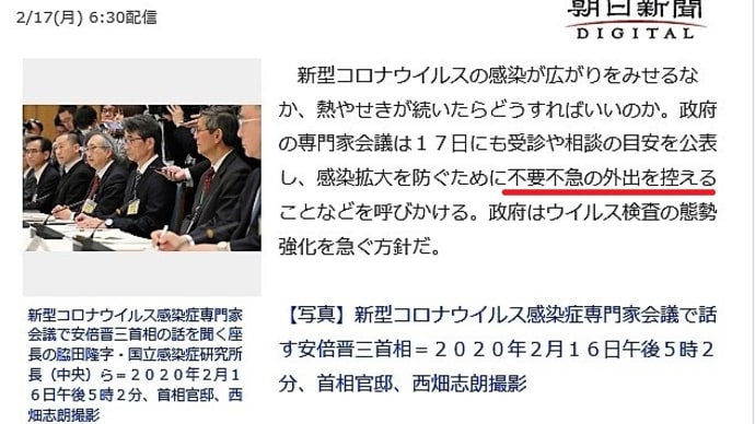 錦の御旗は掲げられた~不要不急の外出は控えよ
