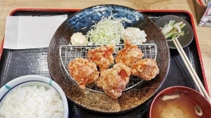 「信州蕎麦」が「からあげ定食」に