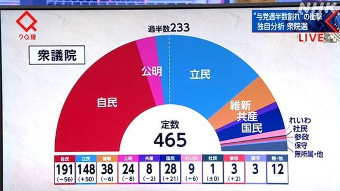 独酌酔言:どうなる!?これからの国政、議会運営