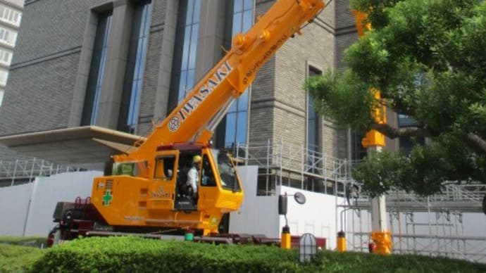 日本銀行広島支店で大規模工事中・・・ルパン3世が「お宝」を狙っているかもしれません(笑)