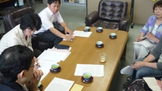 空中放射線量測定結果、新日本婦人の会千葉支部の市長要請に同席