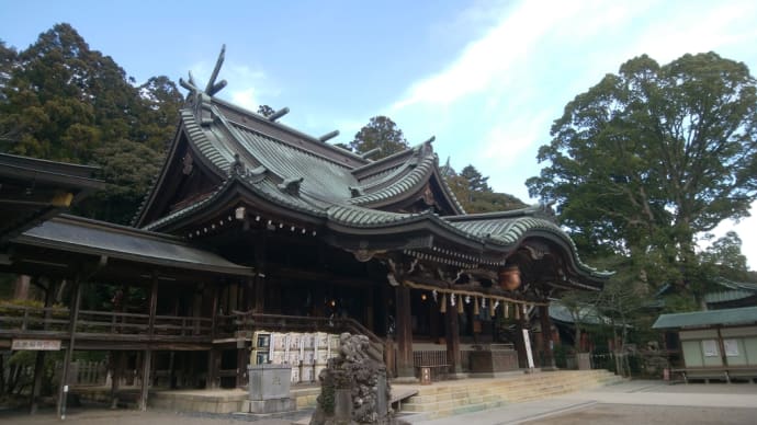 筑波山で山歩きしようとしたら雪で歩けず、筑波山神社。