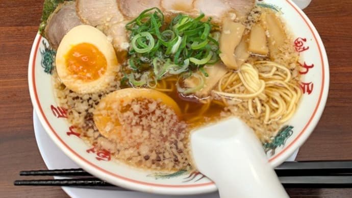#9389 魁力屋の🍜京都背脂醤油ラーメン