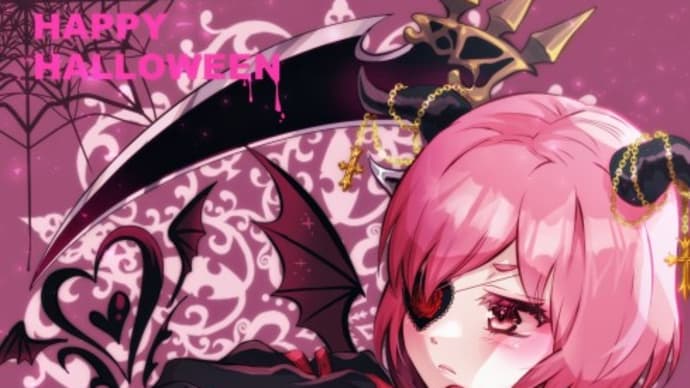 【イラスト】ニコタのハロウィンコーデ2023
