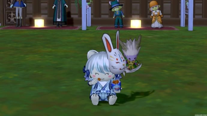 からあげパクパク。