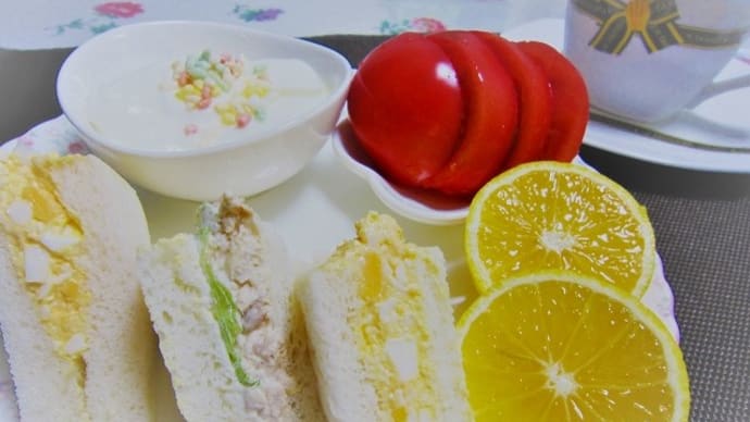 朝食&手作りマスク(ワイヤー入り)