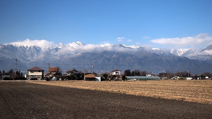 ★冬の安曇野 北アルプスと湧水や田園風景 2022