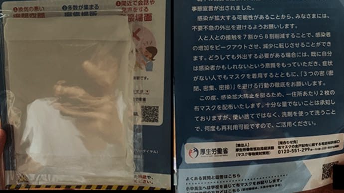 【モノを大切にするニッポン 「布マスク」到着】