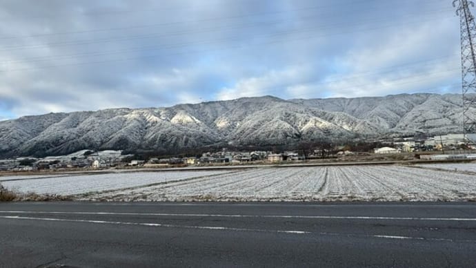 新春初登り・新雪の池田山 24.1.4