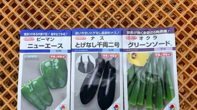 夏野菜の種