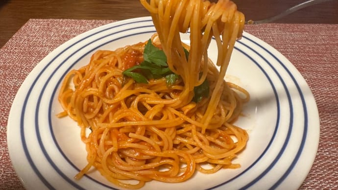 基本のトマトソースを使って スパゲティカレッティエラ