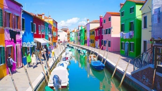 「世界の美しい街⑲」イタリア「ブラーノ島」 ～写真と短歌で綴る世界文化紀行