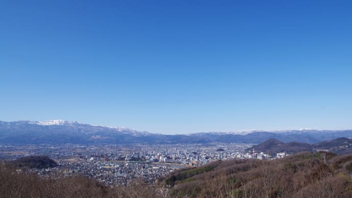花見山周辺のロウバイは見頃になった?...生け花の里、そして茶臼山にて(2024.1.14)#2 茶臼山(古峯神社)からの展望