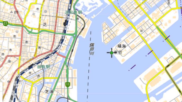 6／1（土）＃小満12日#満月9日＃東京都 中央区#宇宙測位と潮位観測の融合