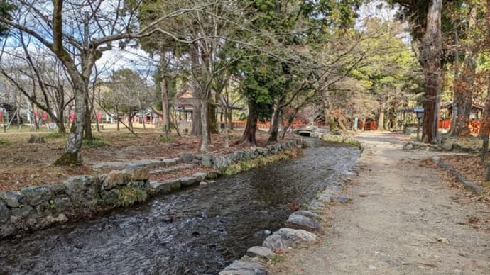 京都・上賀茂、ならの小川