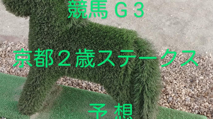 最終予想と買い目 競馬G3 京都2歳ステークス